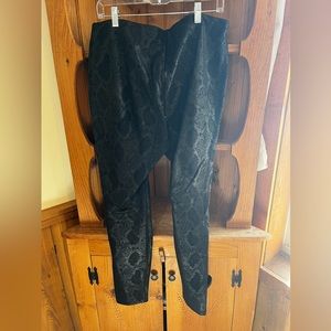 Black Snake Skin Print Leggings
